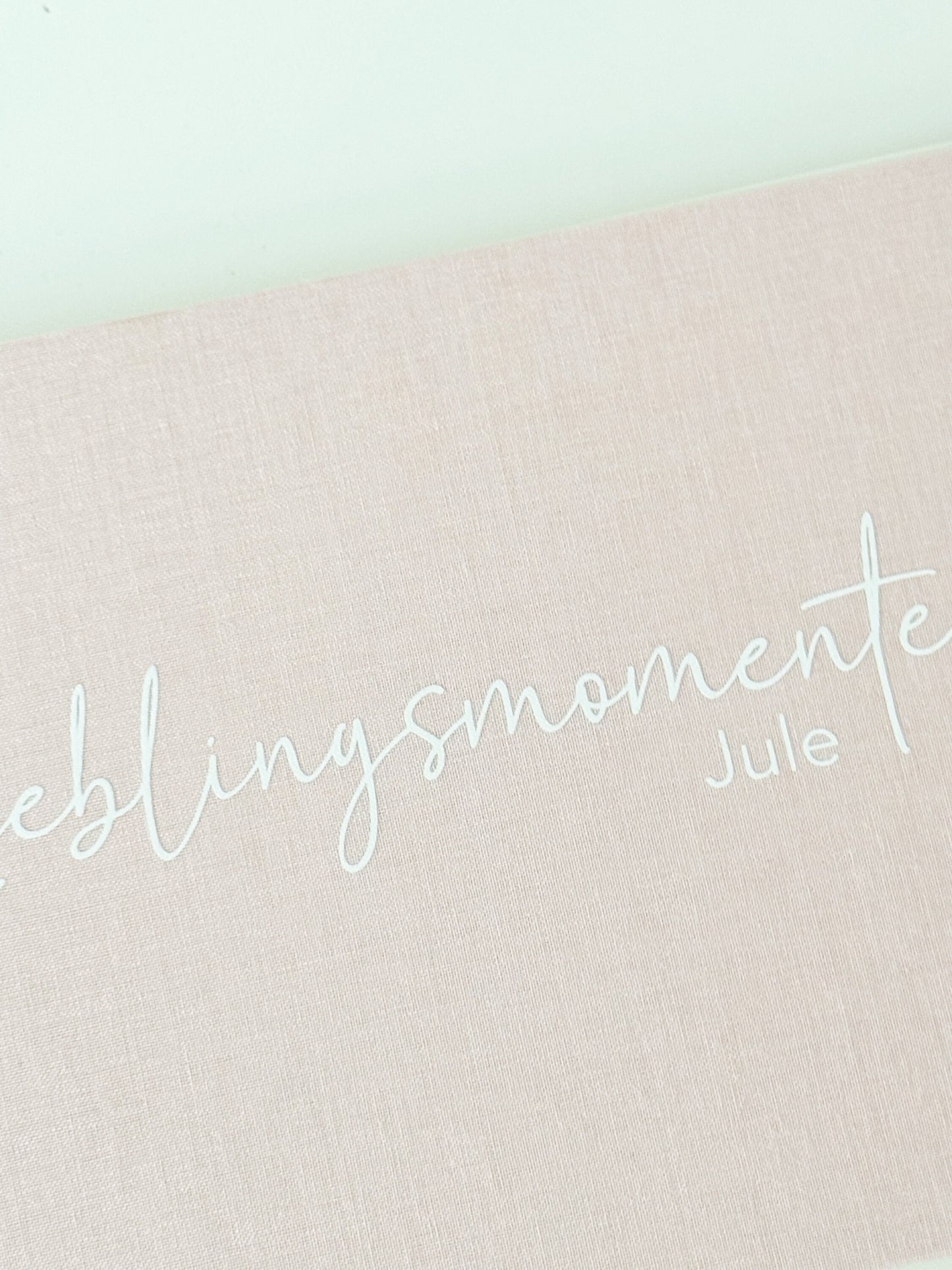 Fotoalbum Lieblingsmomente | Fotoalbum | personalisiertes Album aus Leinen | Geschenk Freundin  | Familienmomente | Familie Fotoalbum