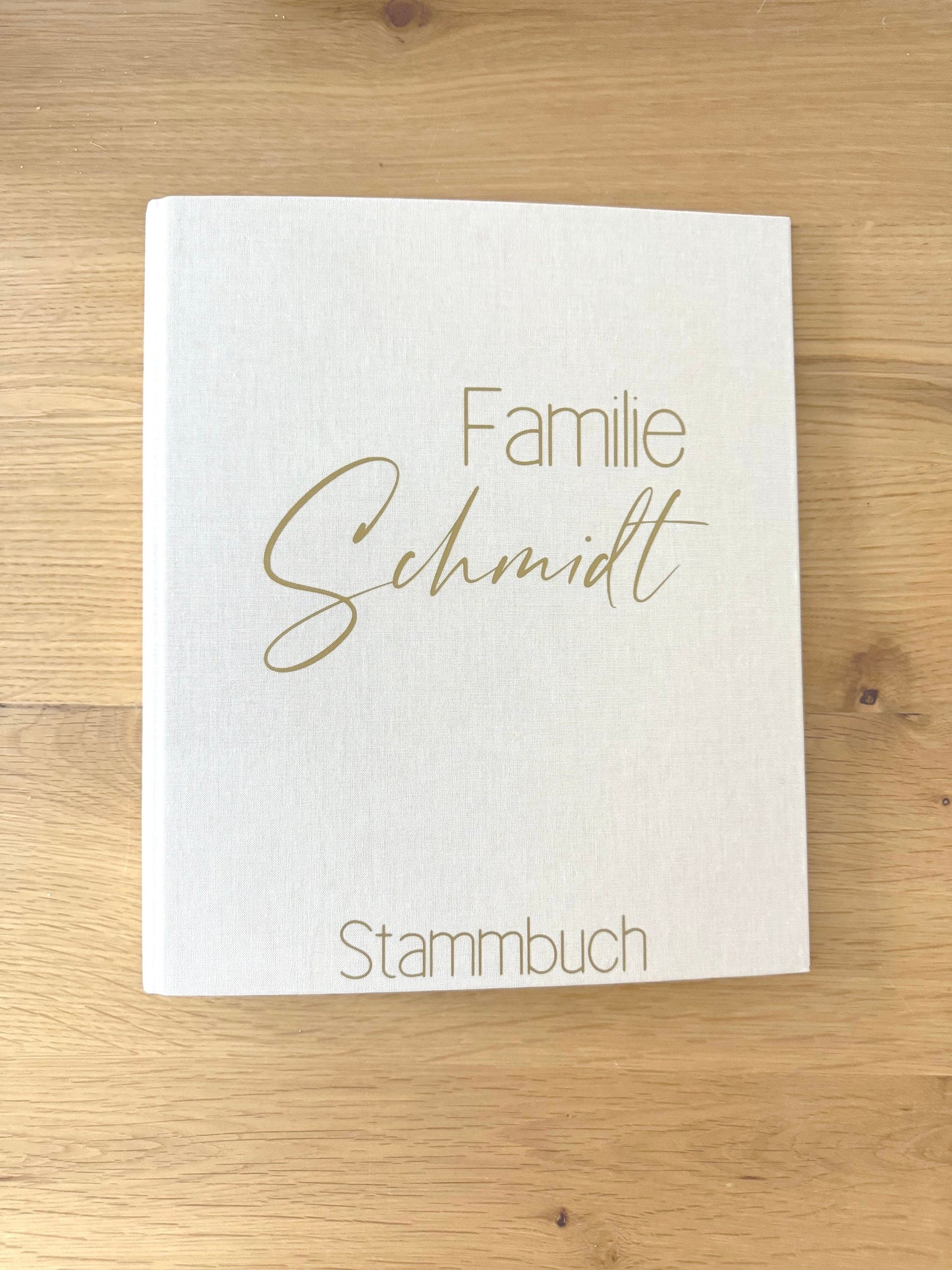 Stammbuch Leinen A4 und A5 | mit Nachnamen personalisiert | Hochzeit | Dokumentenmappe | Ringbuch | Familienstammbuch Geschenk Hochzeit