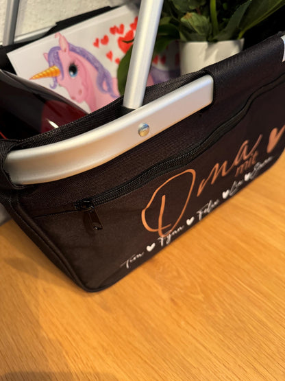 Personalisierter Einkaufskorb mit Namen | Oma | Oma Opa Mama Tante | Korb | Geburtstag | Personalisiert Oma
