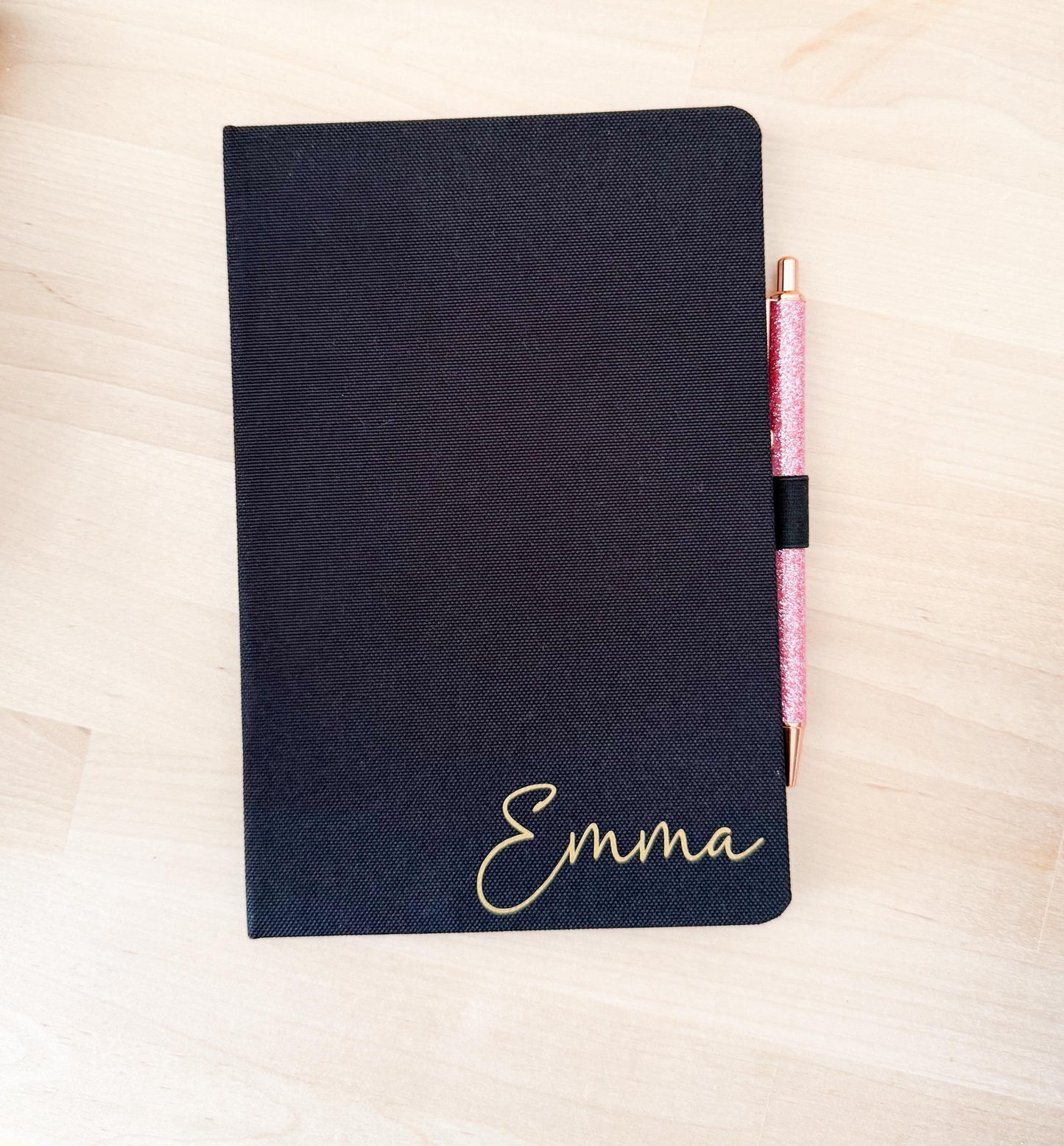 Notizbuch personalisierbar DIN A5 mit Namen und Initialien, Planer, Geburtstag, Geschenk, Muttertag, Vatertag