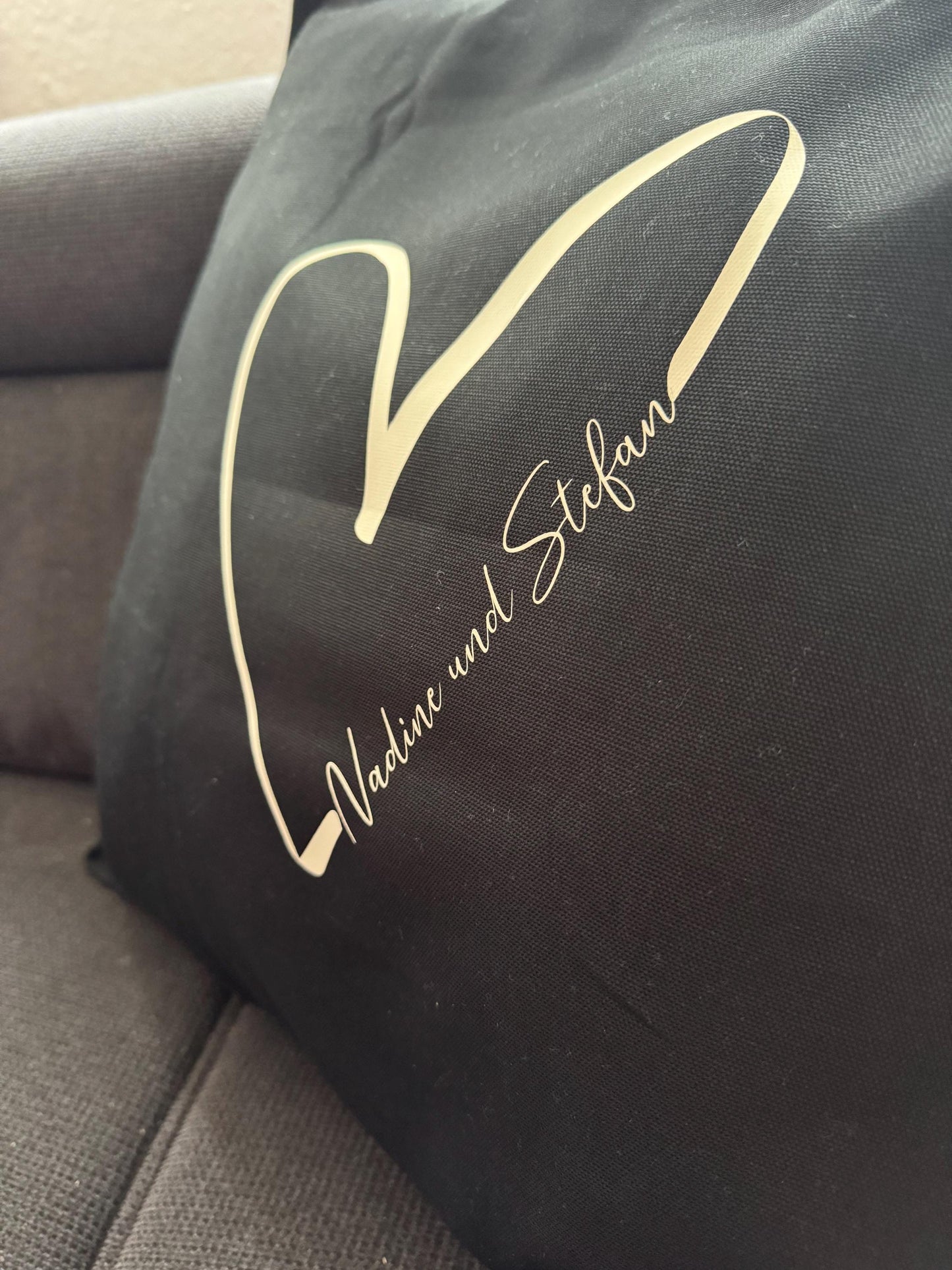 Kissen Kissenbezug Valentinstag Hochzeit personalisiert Herz