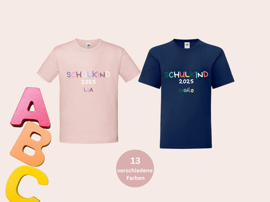 Erstklässler BÜGELBILD Bügelbild Einschulung DIY Schulkind 2025 Shirt mit Name Geschenk zur Einschulung  Einschulung