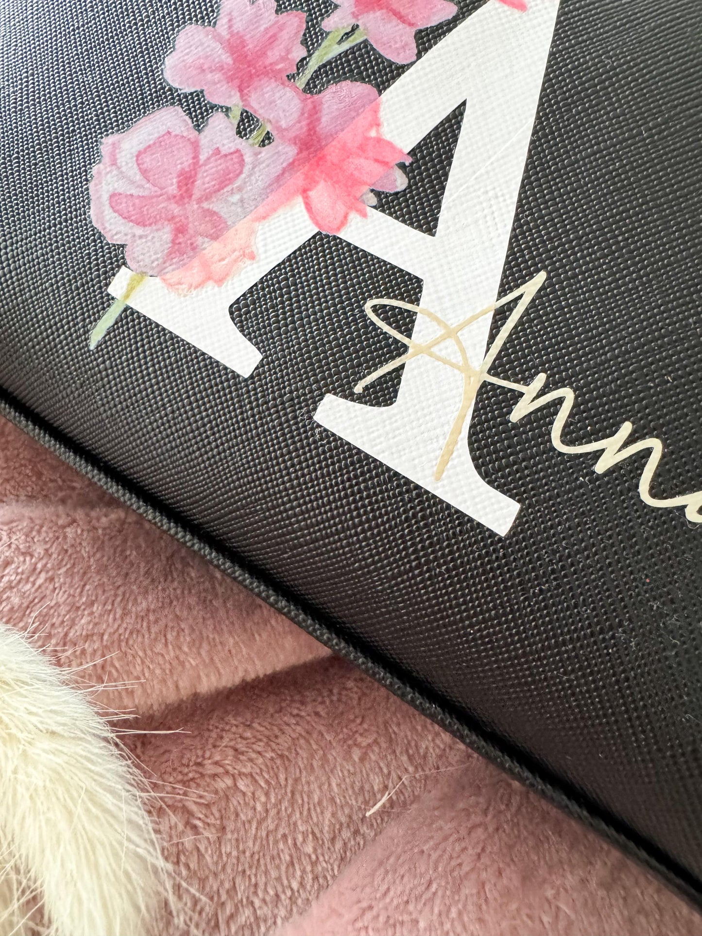 Kosmetiktasche Personalisiert | Geschenk Freundin | Geschenkidee Mama | Beautybag Kosmetiktasche | Initial | Boho