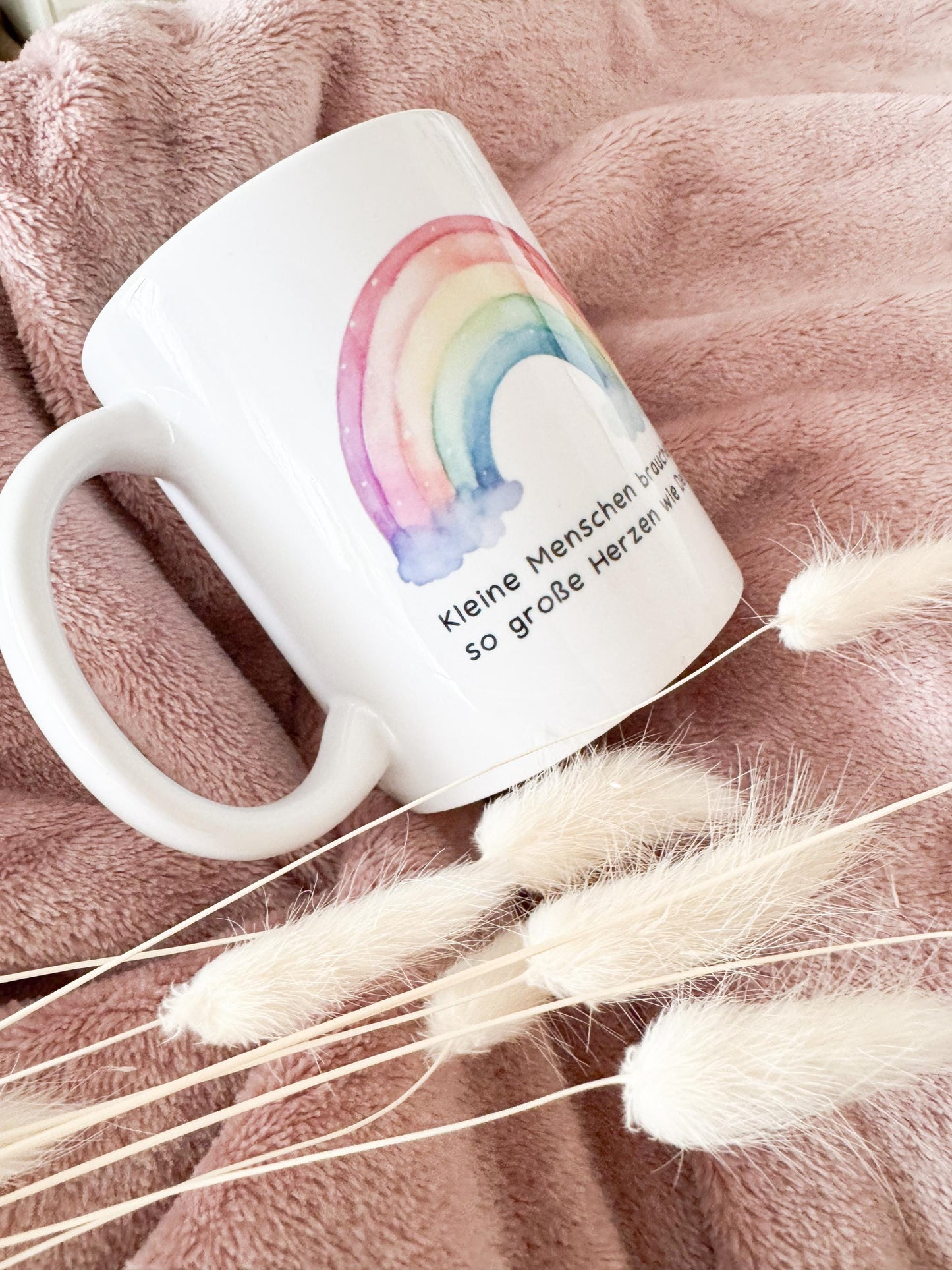 Tasse "Kleine Menschen brauchen so große Herzen wie Deins"| personalisiert | Abschiedsgeschenk Kita Erzieherin | Geschenkidee | Wunschtext