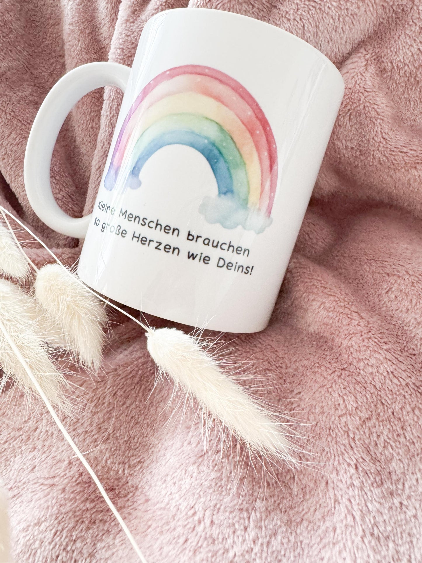 Tasse "Kleine Menschen brauchen so große Herzen wie Deins"| personalisiert | Abschiedsgeschenk Kita Erzieherin | Geschenkidee | Wunschtext