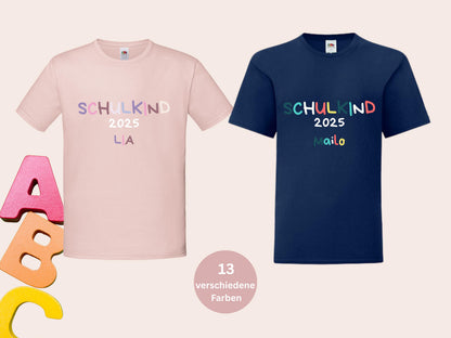 Erstklässler BÜGELBILD Bügelbild Einschulung DIY Schulkind 2025 Shirt mit Name Geschenk zur Einschulung  Einschulung