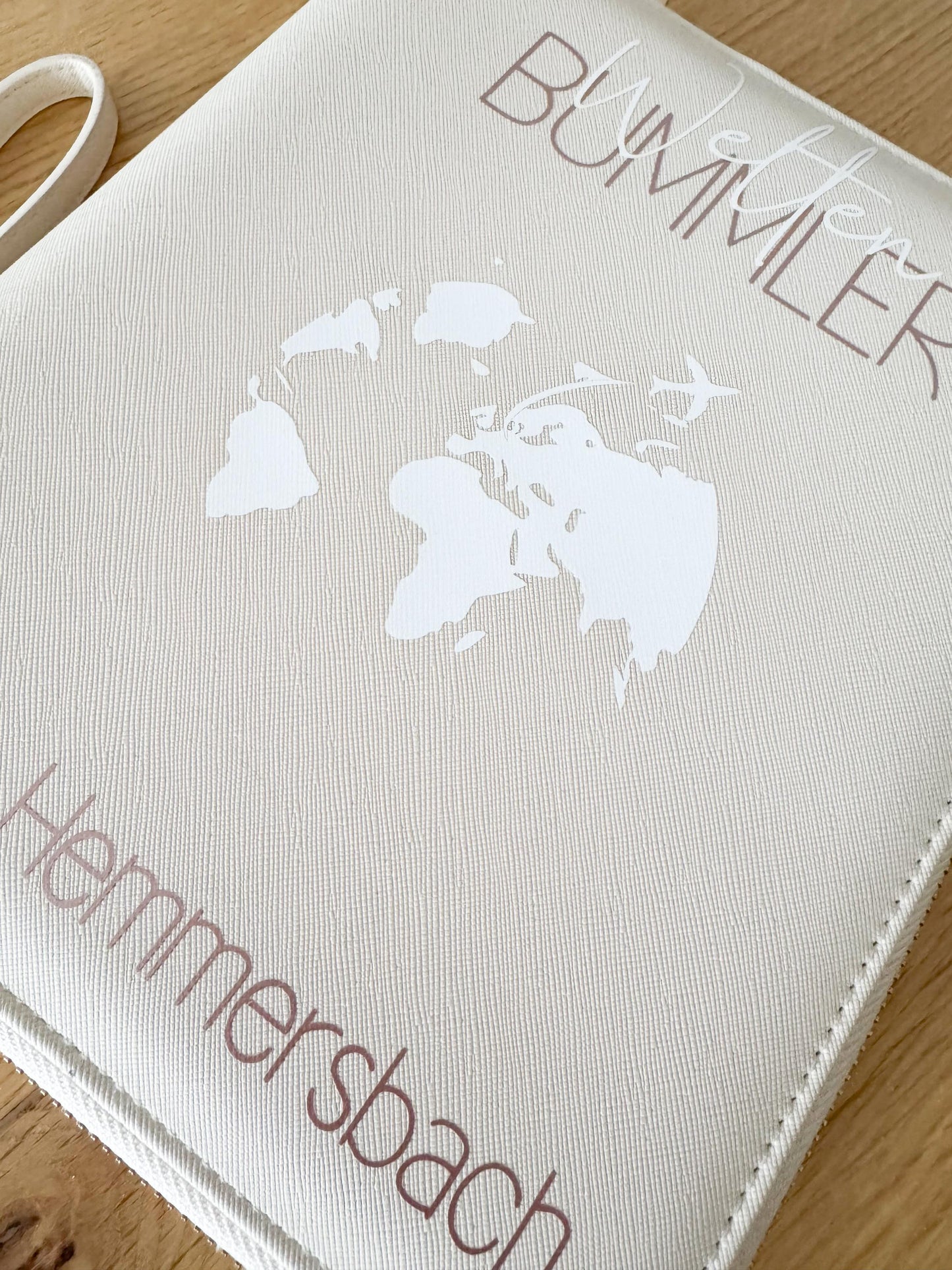 Travel Organizer personalisiert | Reisemappe aus PU-Leder mit Namen | Geschenk Familie & Vielreisende | Reisepasshülle personalisiert