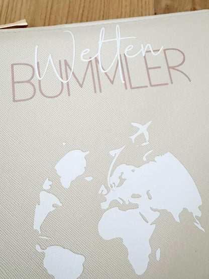 Travel Organizer personalisiert | Reisemappe aus PU-Leder mit Namen | Geschenk Familie & Vielreisende | Reisepasshülle personalisiert