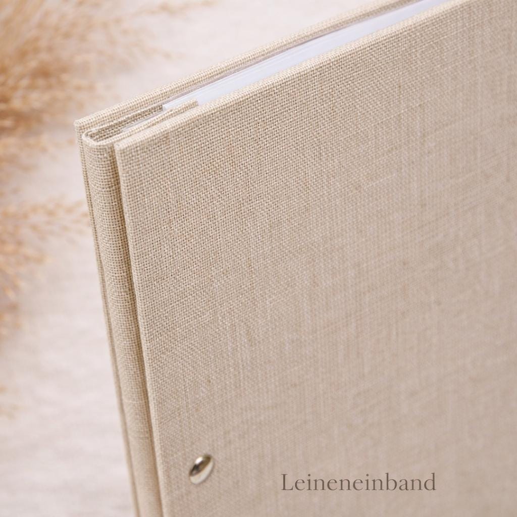 Personalisierte Zeugnismappe A4 mit Namen  Leineneinband inkl. 12 Klarsichthüllen | Zeugnisse & Urkunden Ordner Geschenk