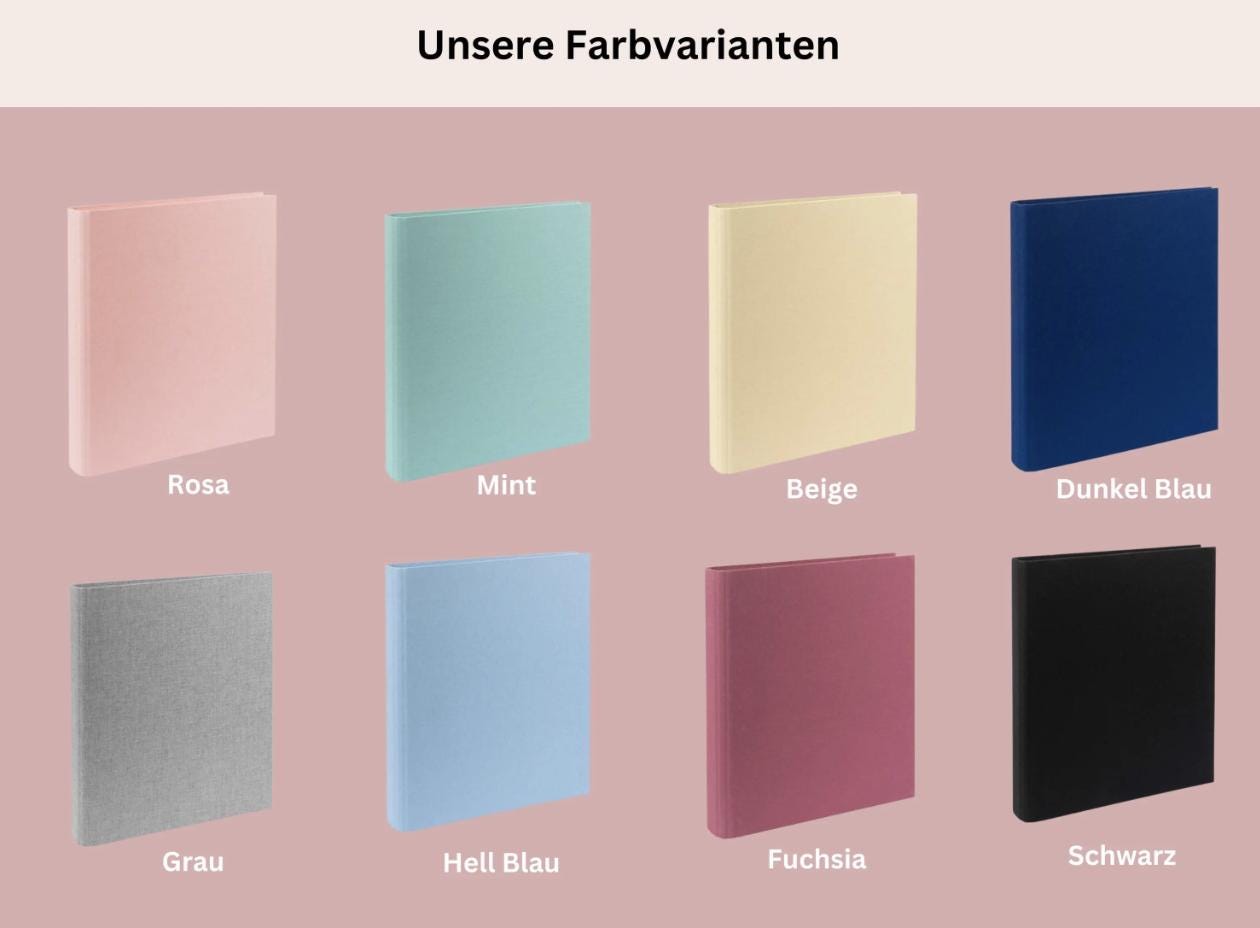 Personalisiertes Stammbuch Hochzeit Leinen A4 A5 | Familien Stammbuch mit Namen | Hochzeitsgeschenk personalisiert| Familienbuch individuell