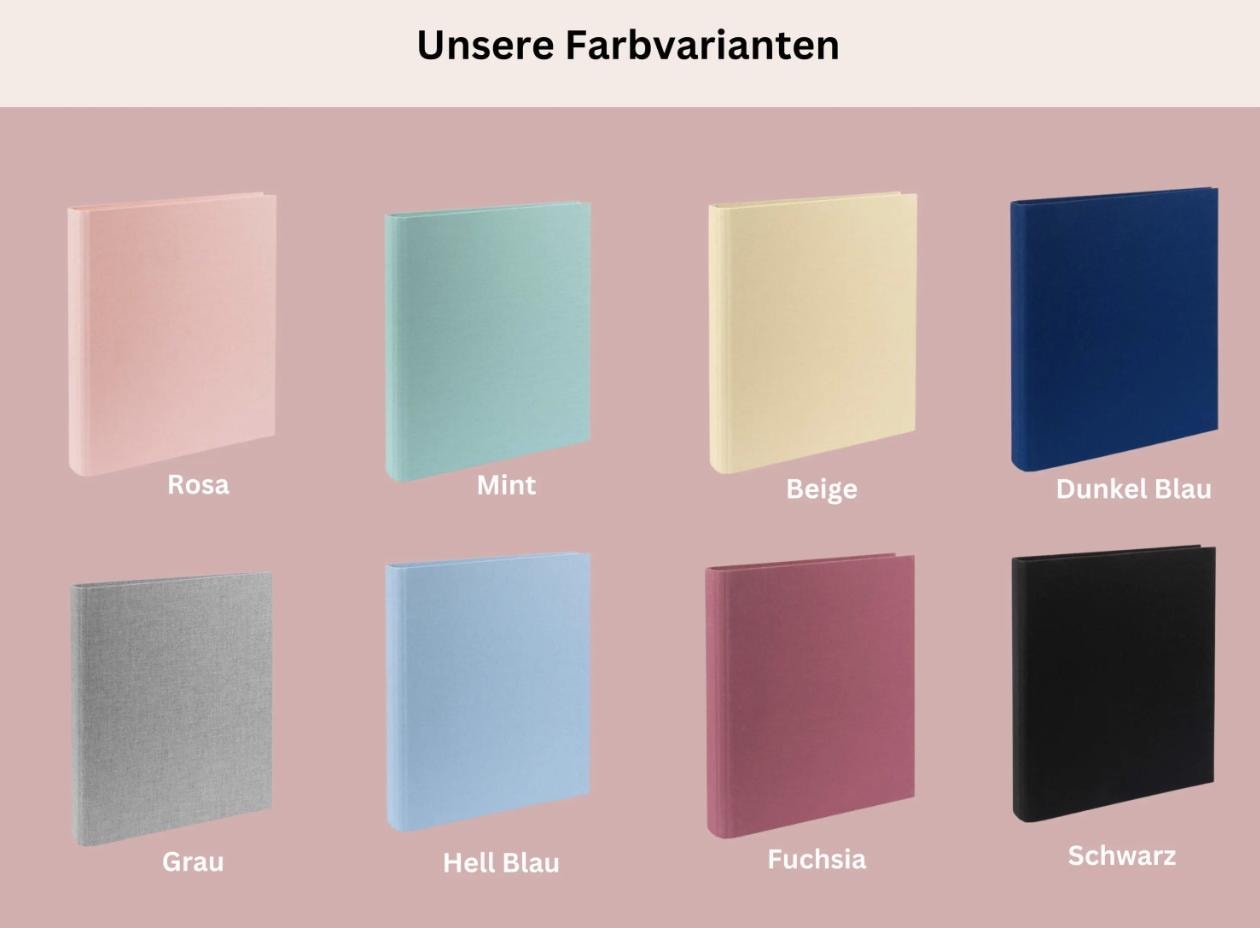 Personalisiertes Stammbuch Hochzeit Leinen A4 A5 | Familien Stammbuch mit Namen | Hochzeitsgeschenk personalisiert| Familienbuch individuell