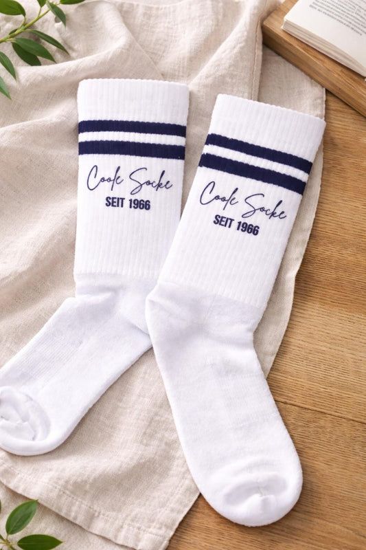 COOLE SOCKE Seit ...“  Lustige Geschenk Socke, Geschenkidee zum Geburtstag & Jahrestag, personalisierter