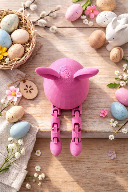 Flexi Osterhase 3D gedruckt  Beweglicher Hase, Osterdeko modern, Geschenkidee Bunny